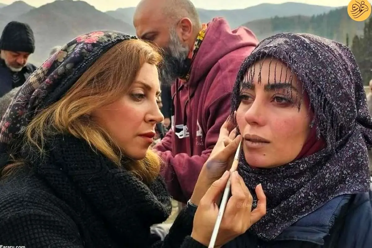 تصاویری از پشت صحنه سریال «نون خ»