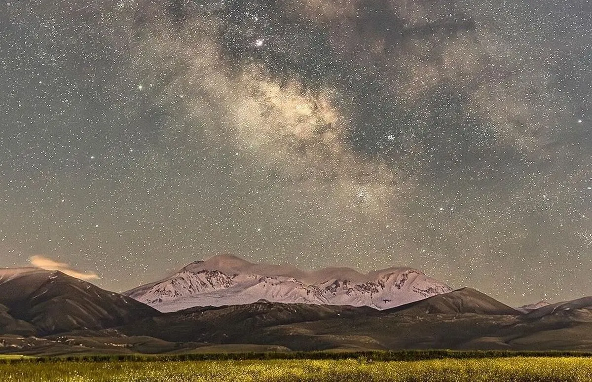 (ویدئو) کهکشان راه شیری بر فراز سبلان