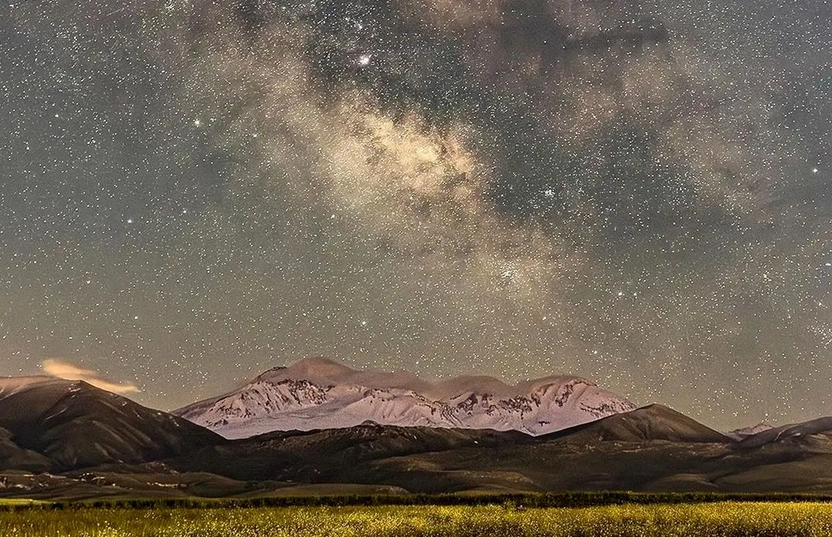 (ویدئو) کهکشان راه شیری بر فراز سبلان