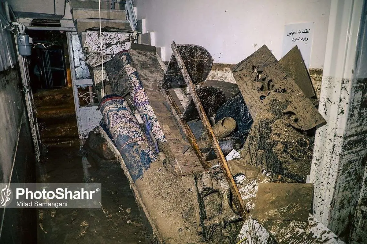 (تصاویر) خانههای سیلزده محله سیدی مشهد