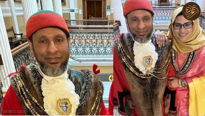 (عکس) یک مسلمان شهردار برایتون انگلیس شد