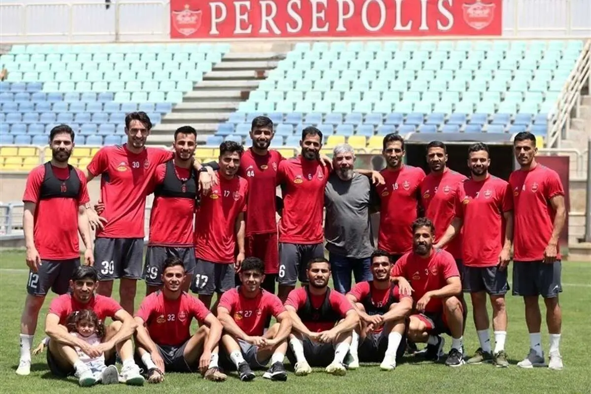 حضور مجتبی محرمی در تمرین پرسپولیس
