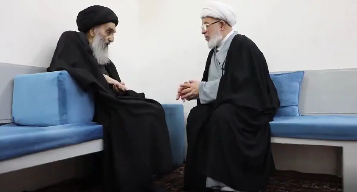 تصاویری جدید از آیت الله سیستانی