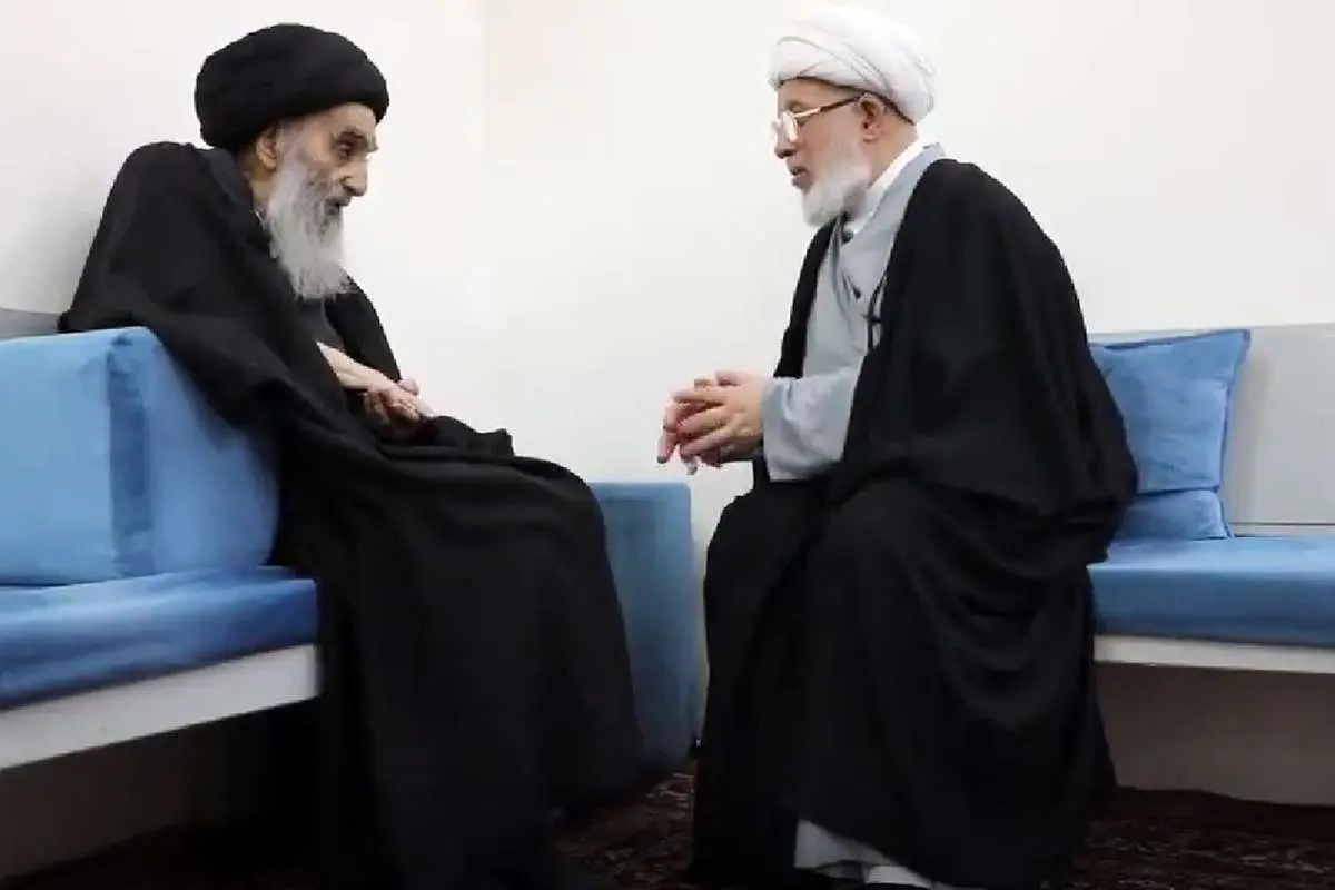 تصاویری جدید از آیت الله سیستانی