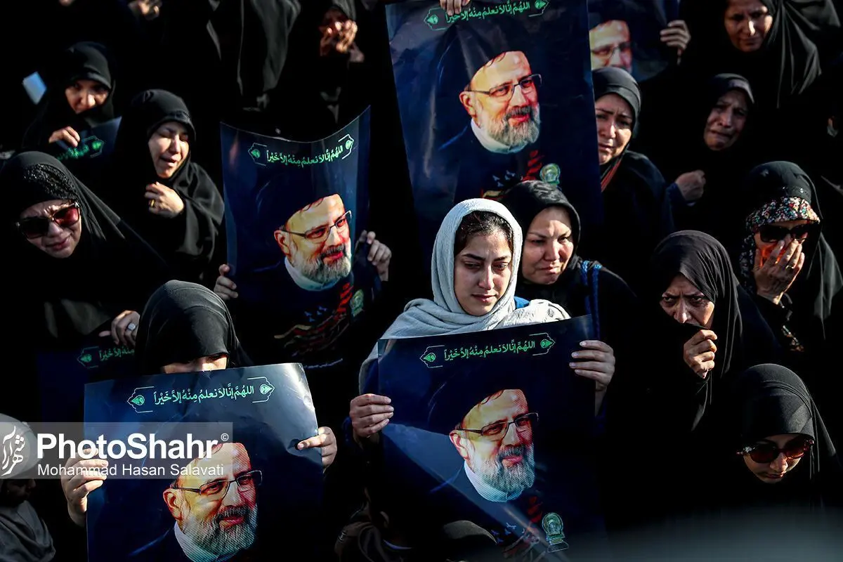 (تصاویر) اجتماع مردم مشهد برای شهادت سید ابراهیم رئیسی