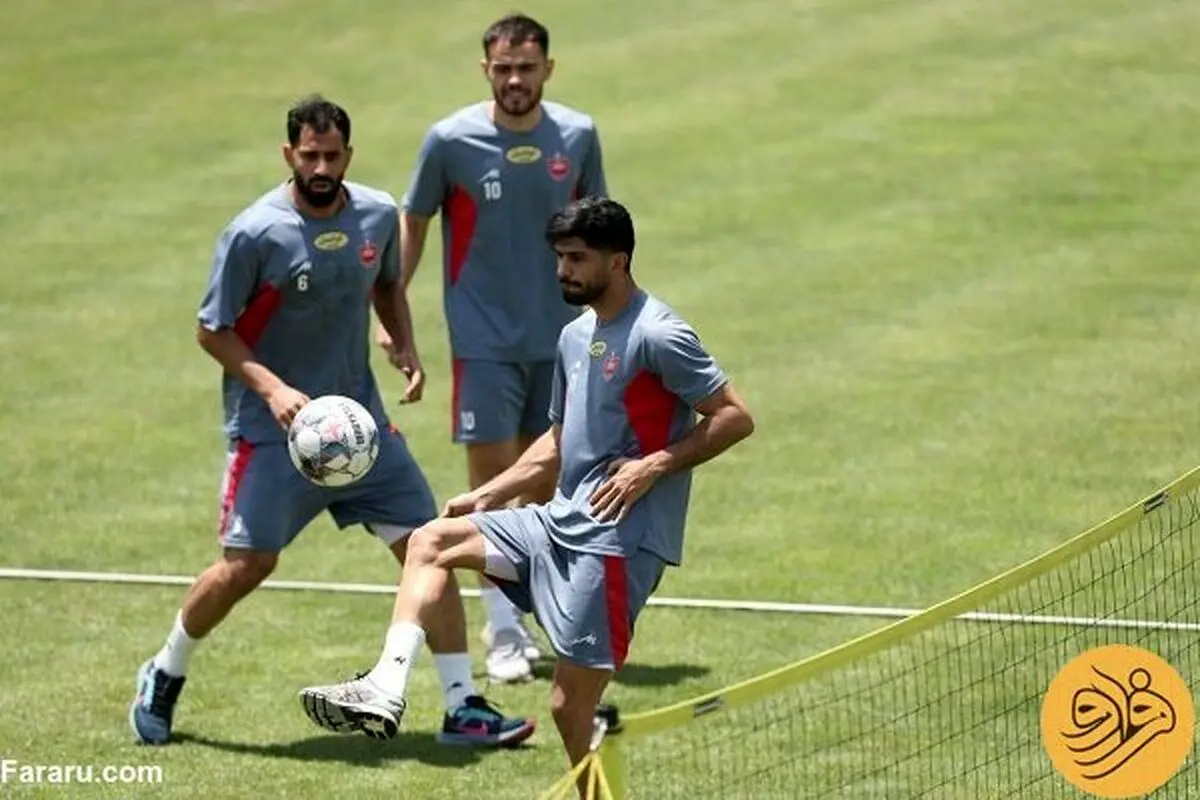 کُری‌خوانی پرسپولیسی ها در تمرین
