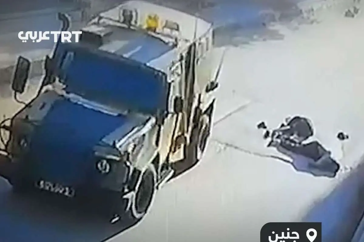 (ویدئو) اعدام خیابانی دو موتورسوار فلسطینی