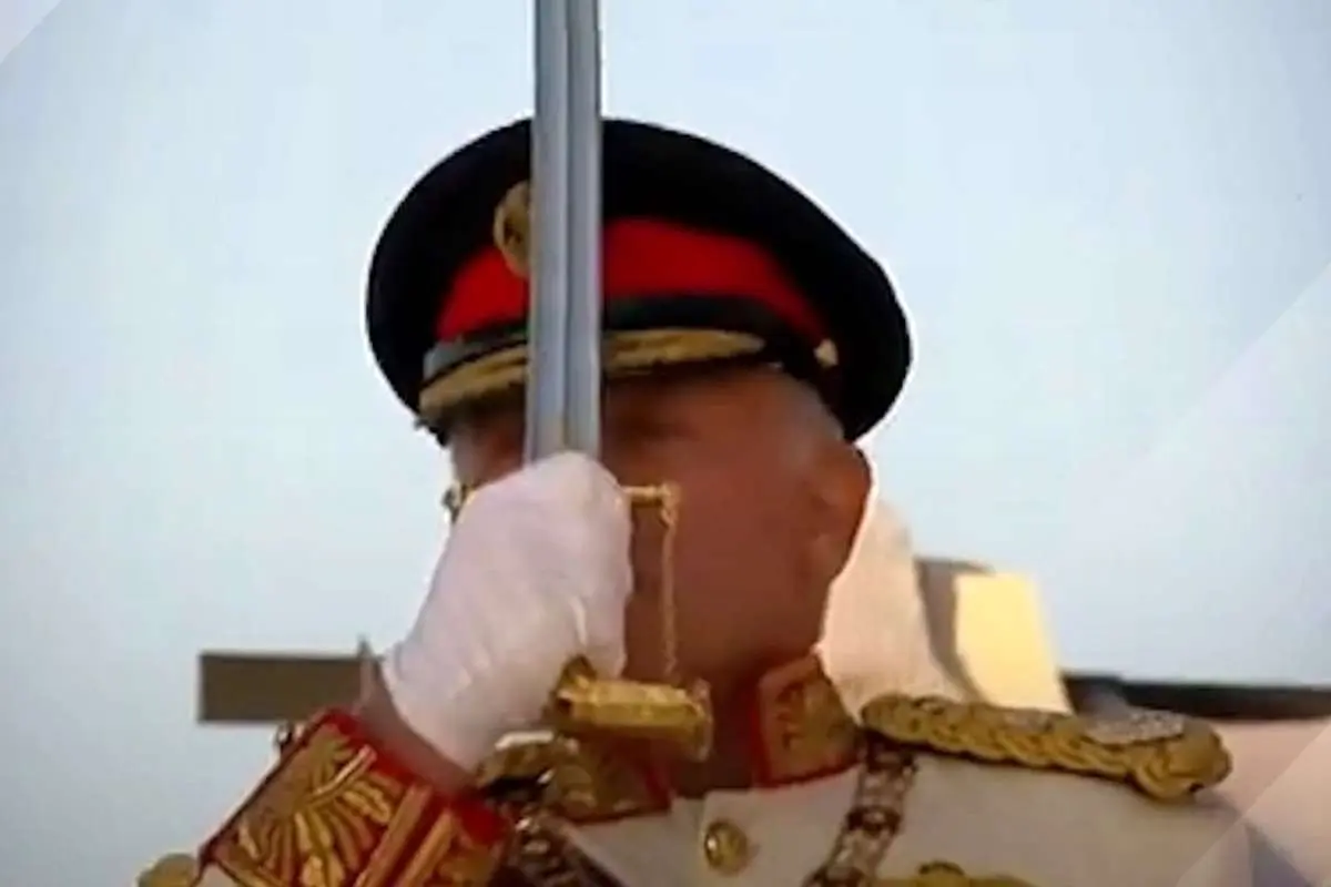 (ویدئو) شمشیرکشی پادشاه اردن