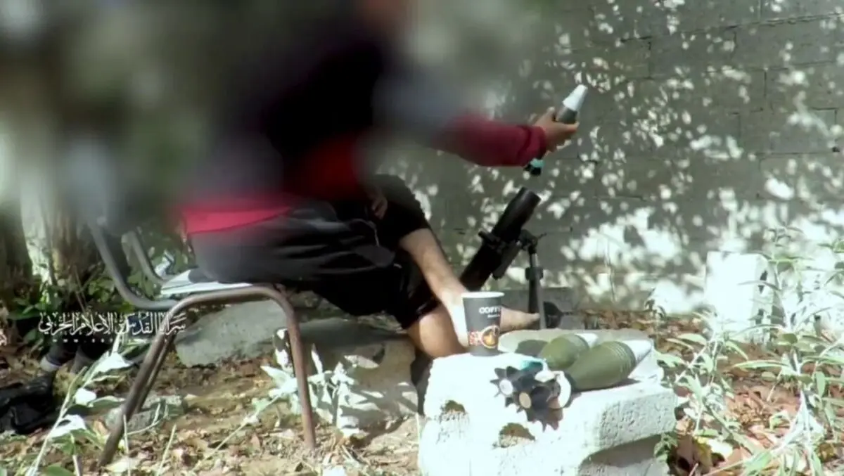 ویدئو جالب و پربازدید از رزمنده فلسطینی در نوار غزه