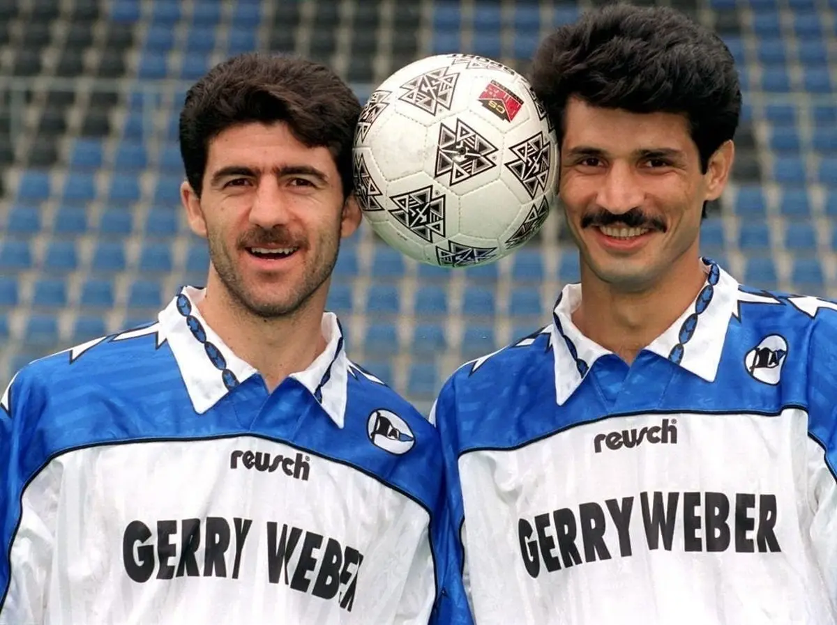 (عکس) علی دایی و کریم باقری در تیم منتخب جهان