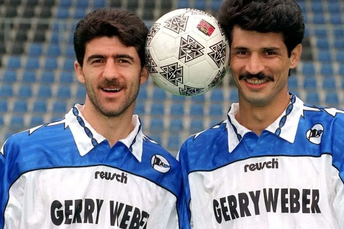 (عکس) علی دایی و کریم باقری در تیم منتخب جهان