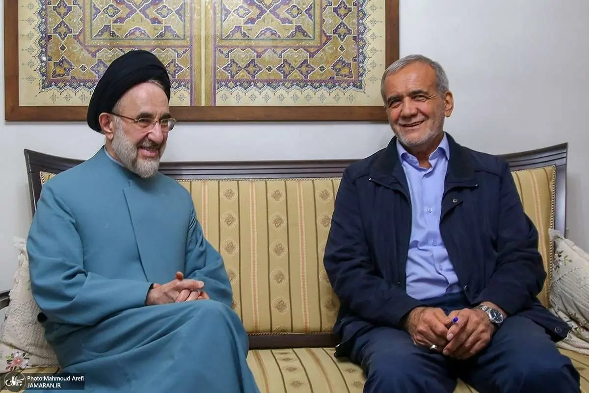(تصاویر) دیدار مسعود پزشکیان با سید محمد خاتمی