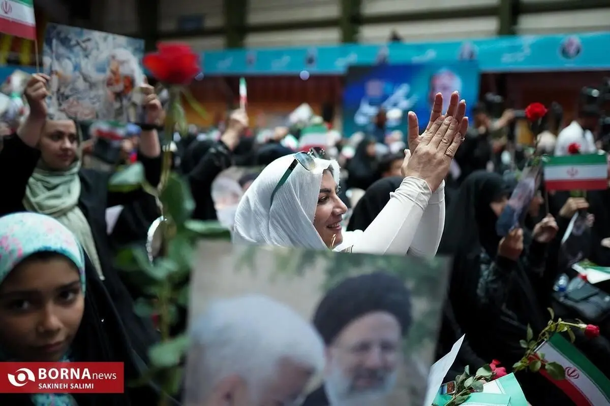 (تصاویر) گردهمایی زنان محجبه حامی جلیلی