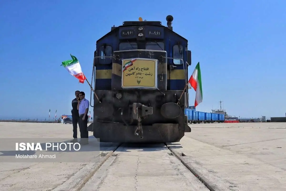 (تصاویر) افتتاح راهآهن رشت - بندر کاسپین