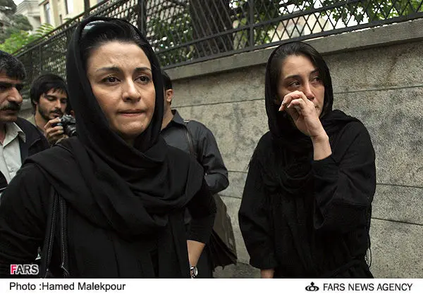 عکس>گریه‌های هدیه‌تهرانی درسوگ"حقیقی"
