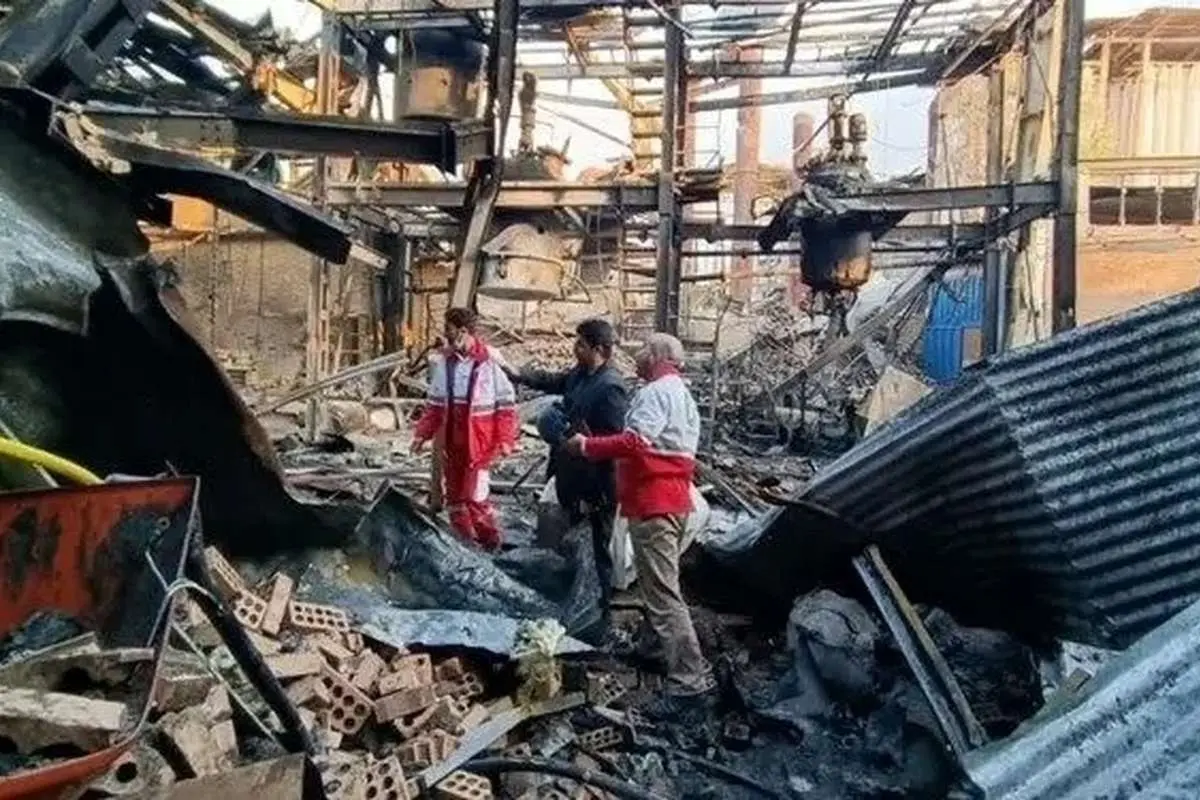 انفجار وحشتناک در کارخانه «تولید گریس» تربت حیدریه