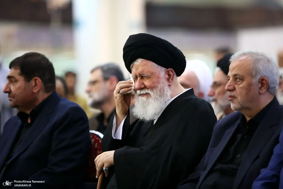(تصاویر) مراسم چهلمین روز شهادت رئیسی و یاران همراهش