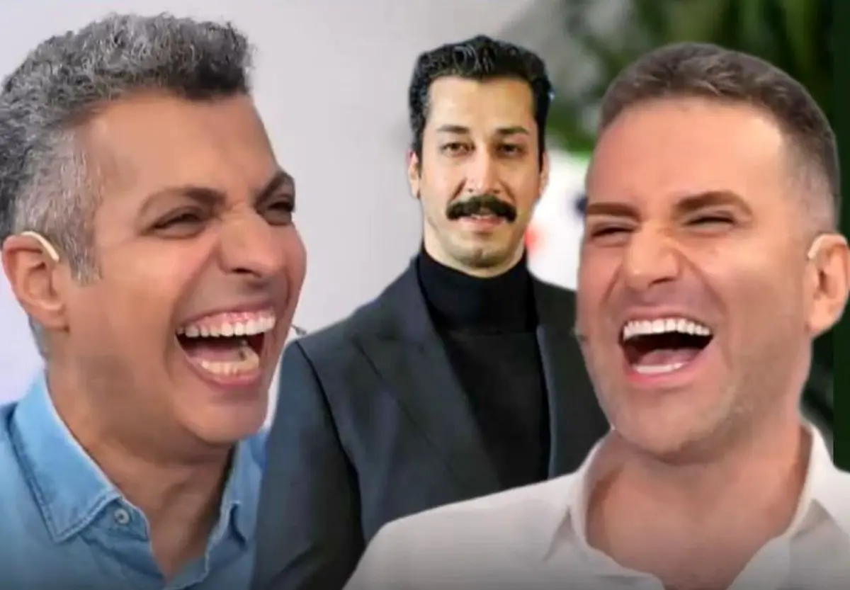 (ویدئو) شوخی‌های عادل فردوسی پور با قد بلند بهرام افشاری