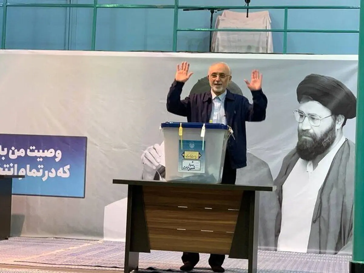 (ویدئو) علی اکبر صالحی رای خود را به صندوق انداخت