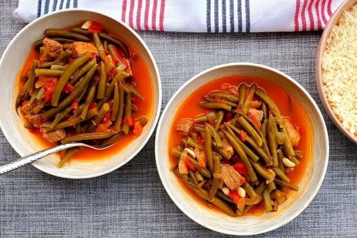 طرز تهیه خورش لوبیا سبز با طعمی بینظیر