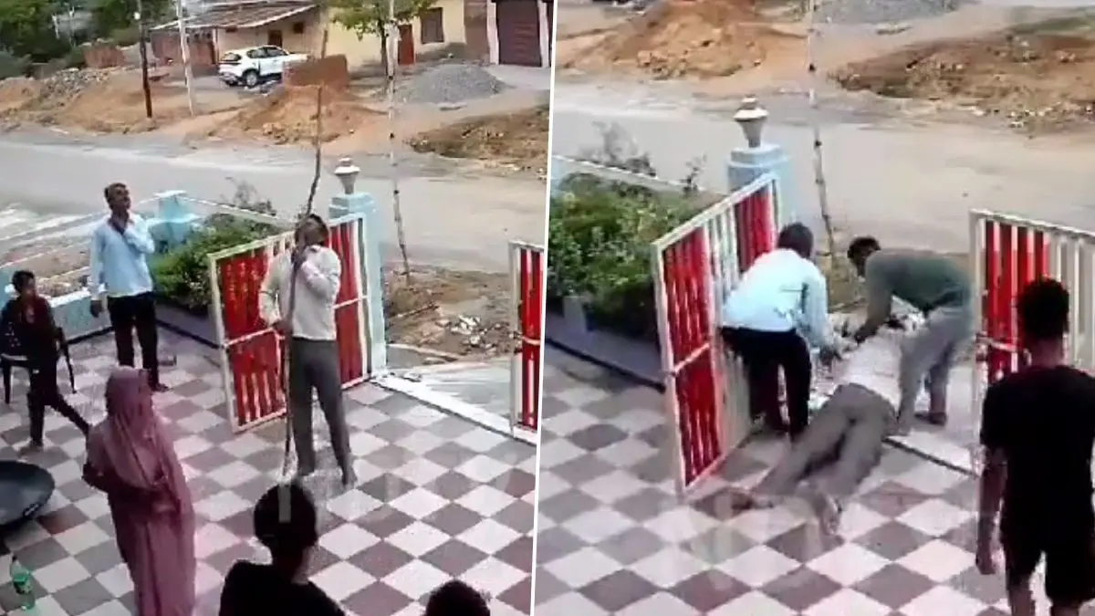 (ویدئو) لحظه هولناک برق‌گرفتگی یک مرد جوان مقابل خانه‌اش