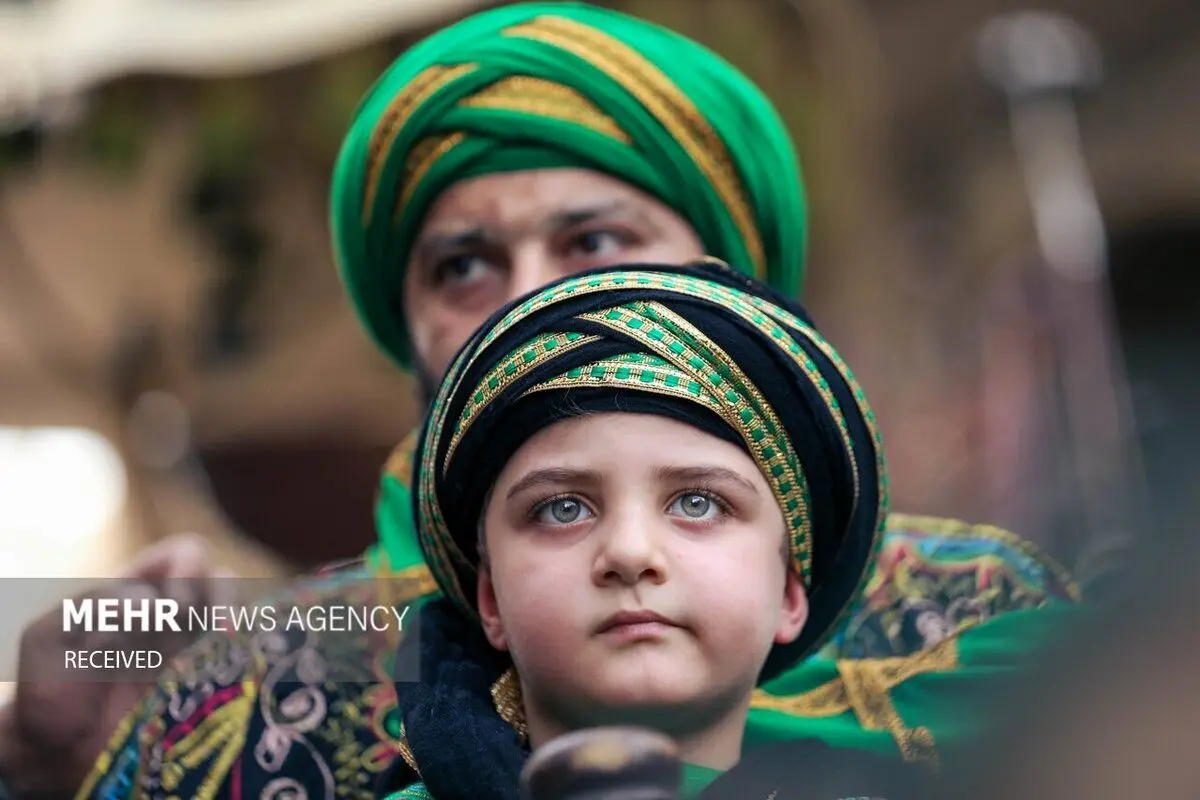 (تصاویر) ورود نمادین کاروان امام حسین(ع) به کربلا