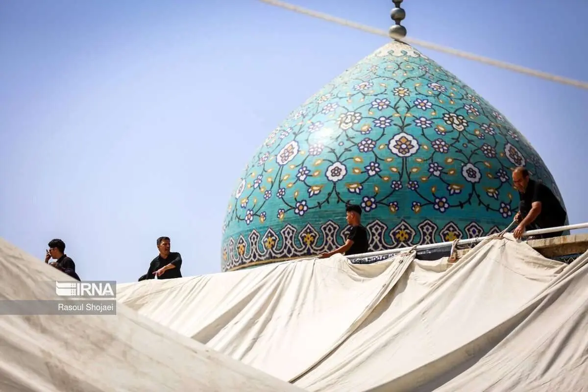 (تصاویر) برافراشتن خیمه ۴۰۰ ساله هارونیه