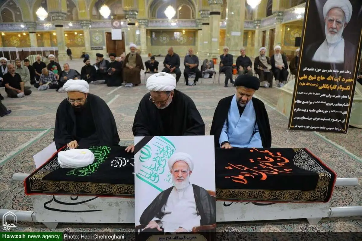 (تصاویر) تشییع پیکر آیت الله نکونام