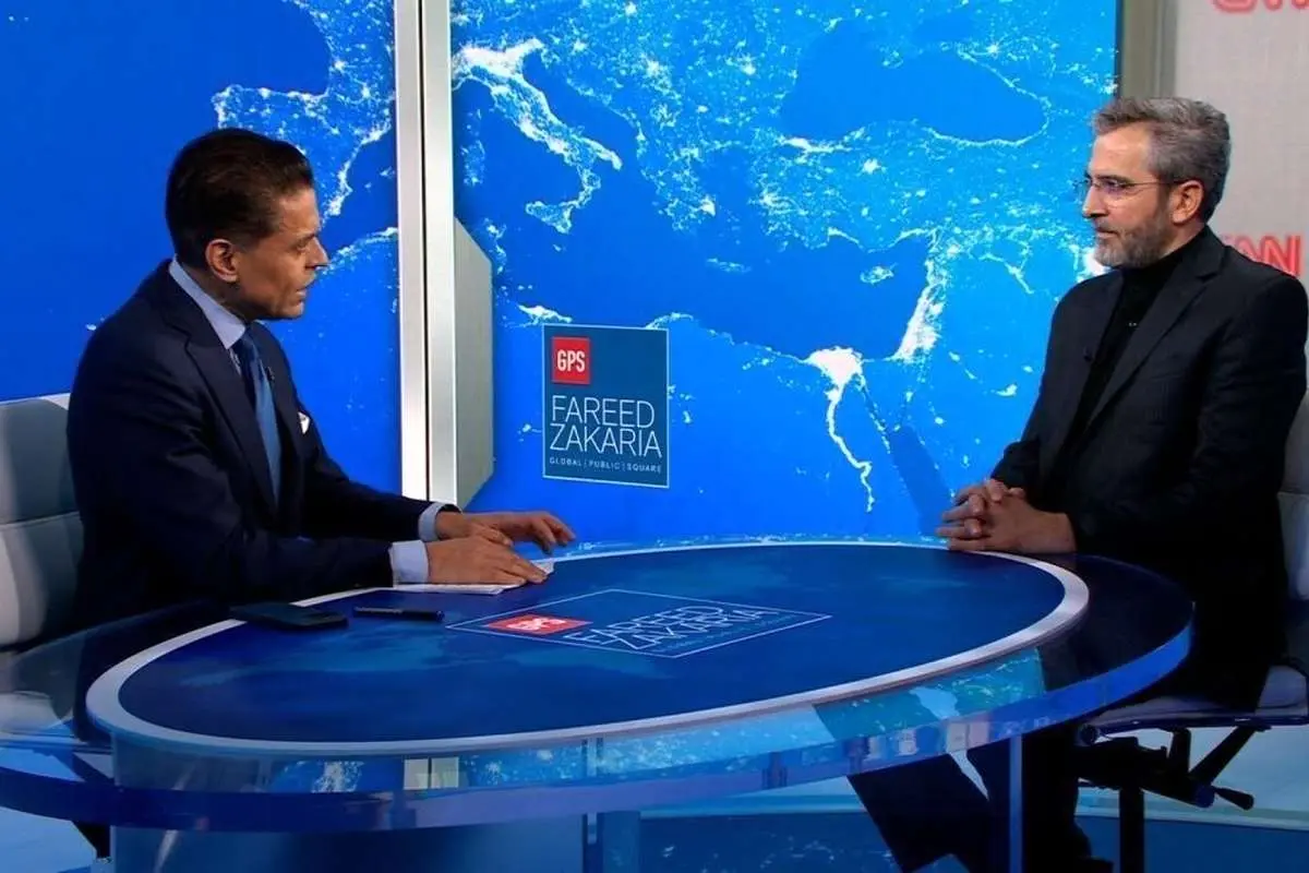 پاسخ‌های باقری به فرید زکریا؛ از شورای رهبری و حجاب تا ترور ترامپ