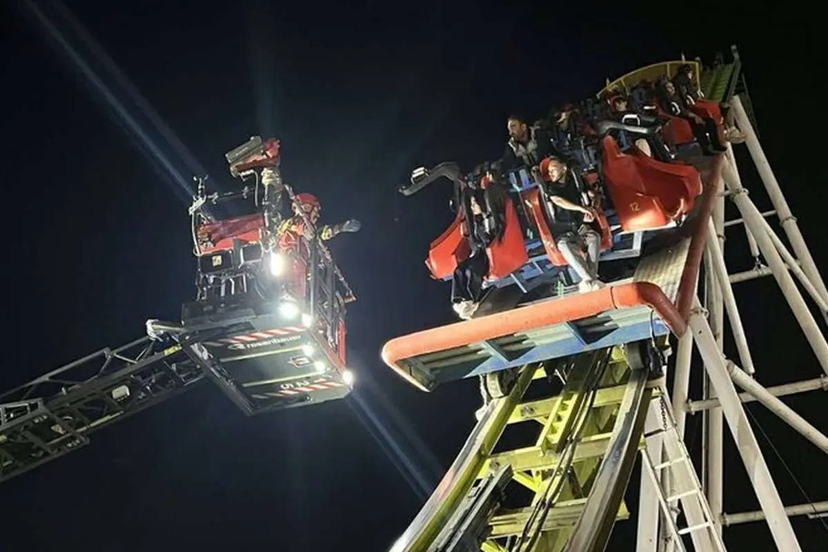 حادثه در شهربازی دریاچه خلیج فارس؛ ترمز اسکیت u شهر بازی قفل کرد