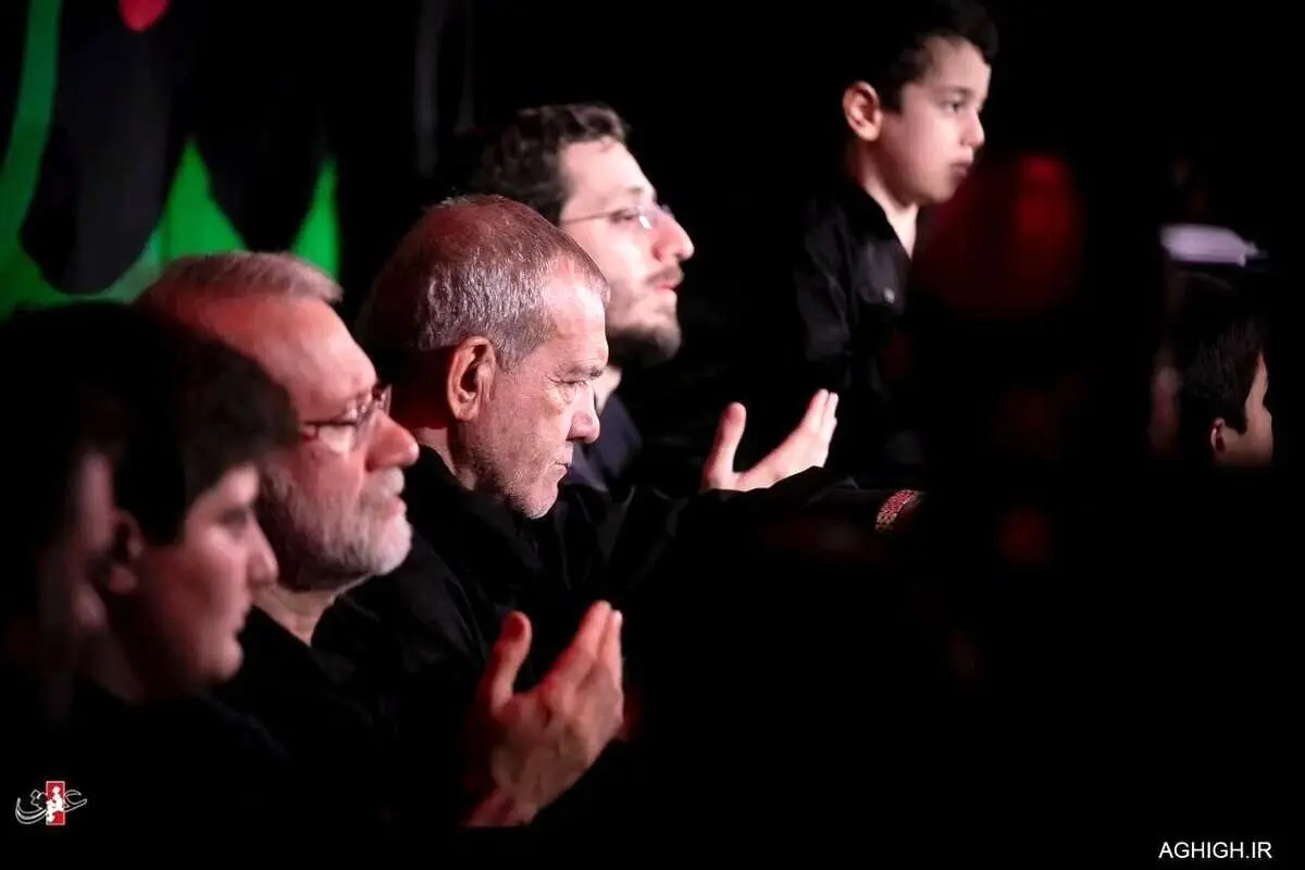 واکنش‌ها به شرکت پزشکیان در مراسم عزاداری