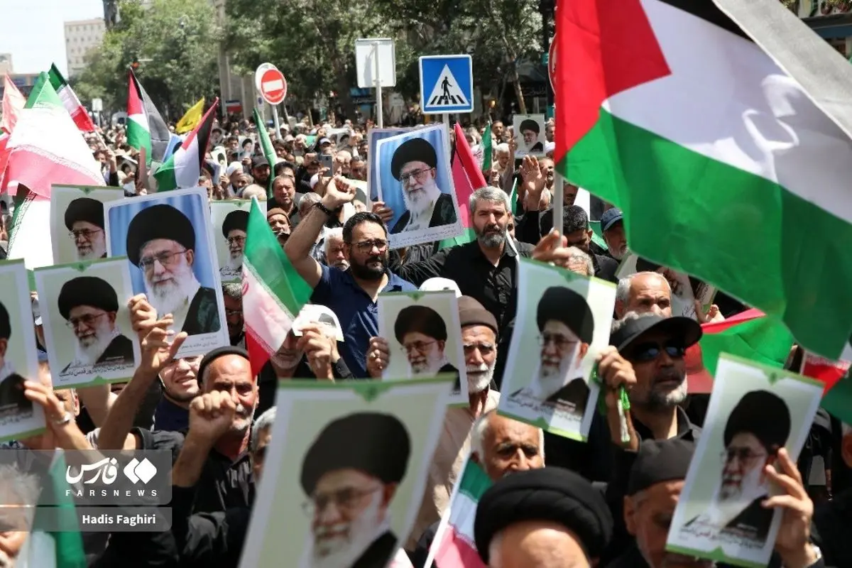 (تصاویر) راهپیمایی محکومیت جنایات اسرائیل در مشهد