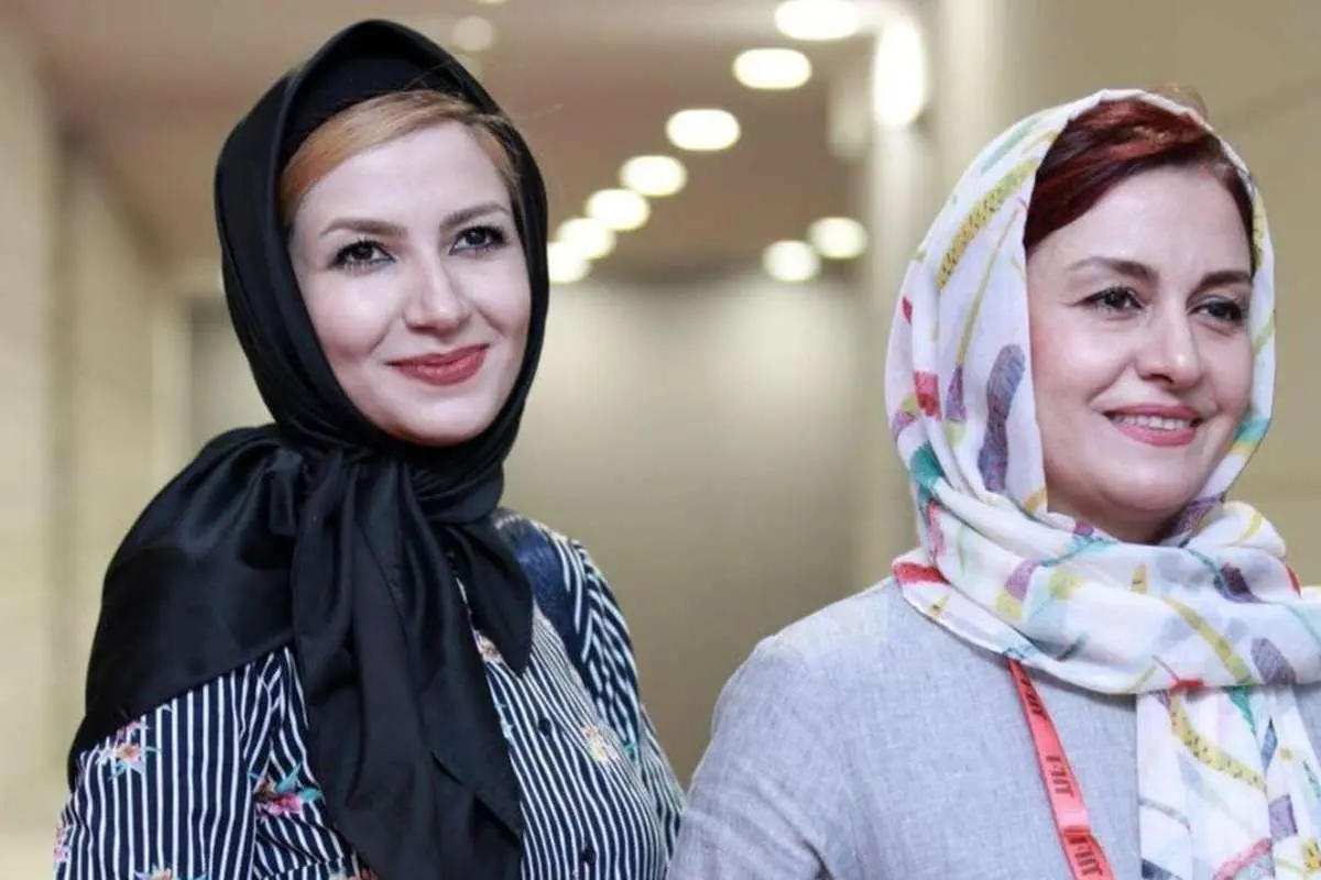 (عکس) مریلا زارعی و خاله شادونه در حرم امام رضا(ع)