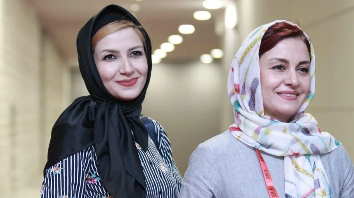 (عکس) مریلا زارعی و خاله شادونه در حرم امام رضا(ع)