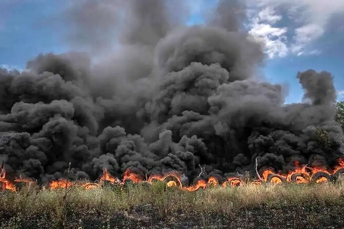 (ویدئو) خائیز در میان خاکستر و دود