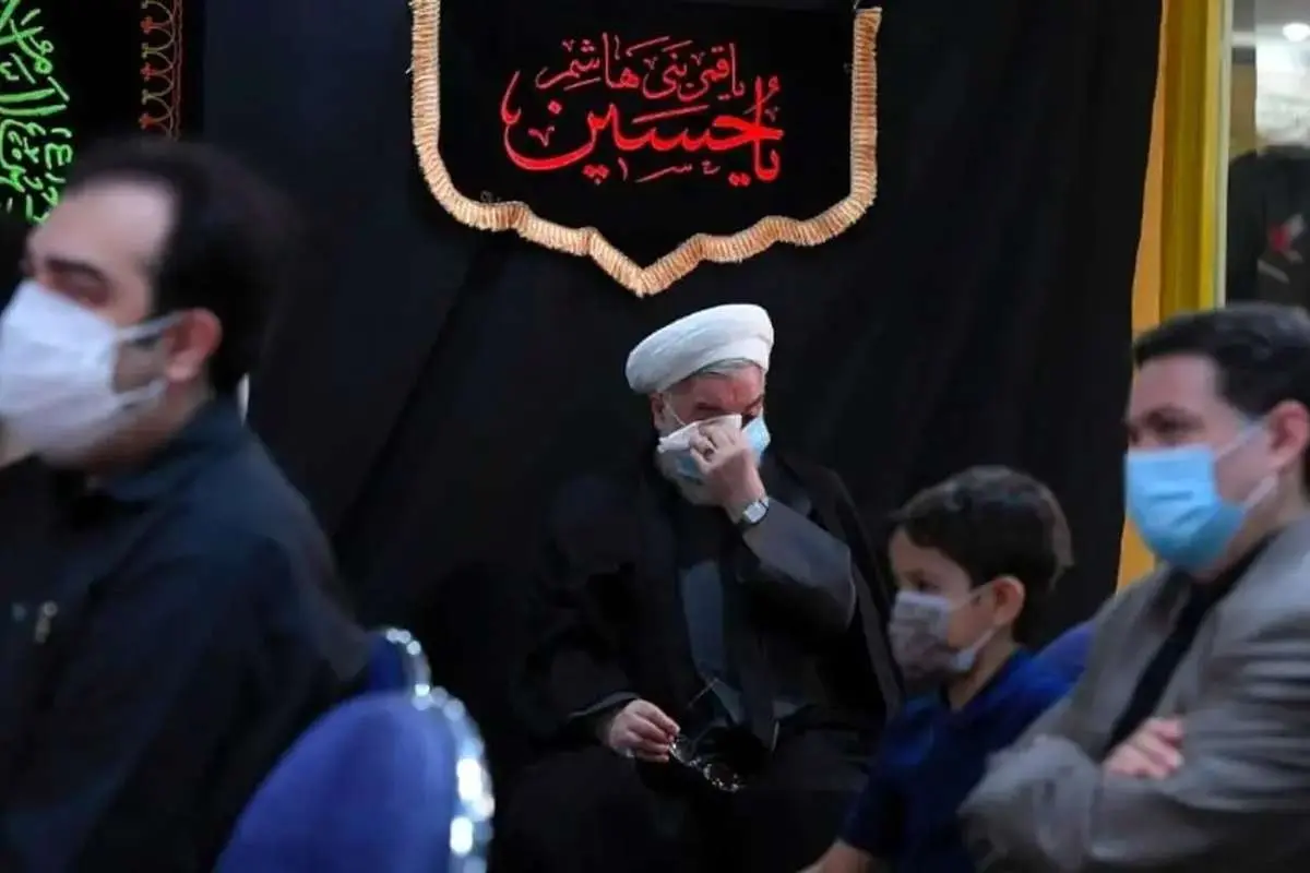 تصاویری از سینه زنی علی لاریجانی و حسن روحانی