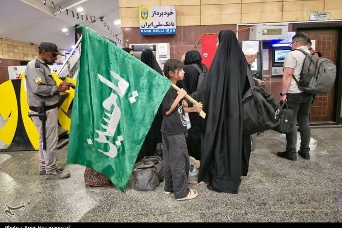 (تصاویر) تردد زوار اربعین حسینی از مرز شلمچه