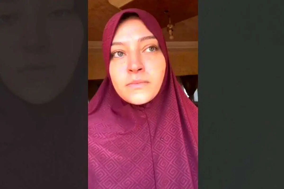 (ویدئو) پیام عروس اسماعیل هنیه از مقابل خانه این شهید