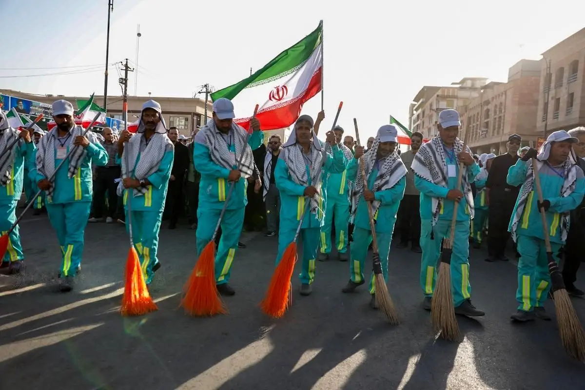تصاویر؛ پاکبانان مشهدی در نجف اشرف