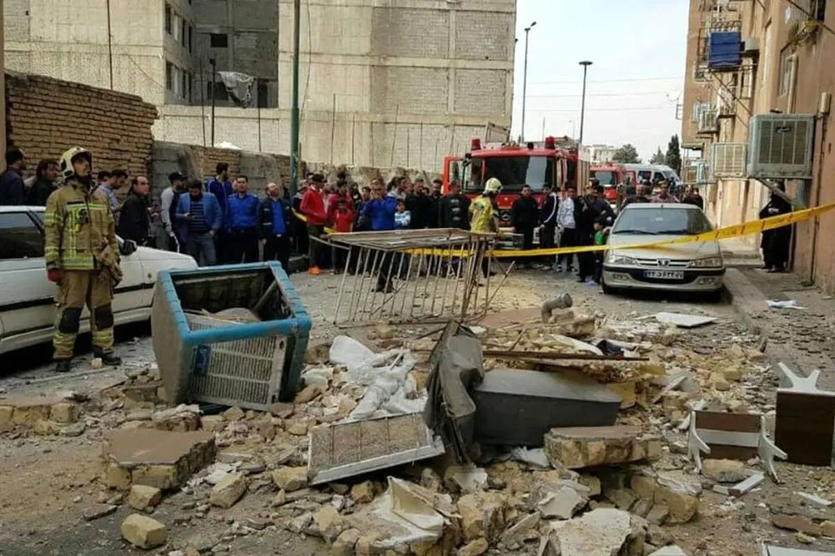 انفجار وحشتناک کپسول گاز در یک محله تهران