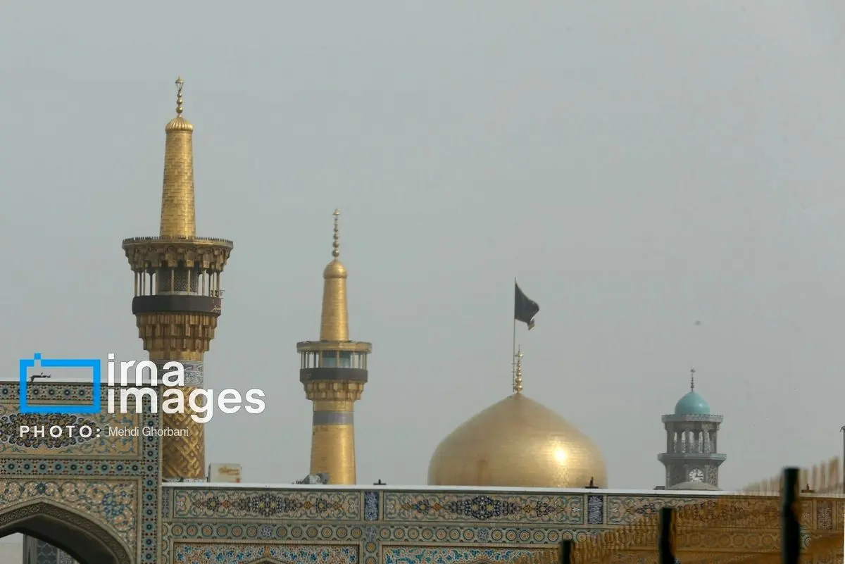 (تصاویر) گرد و غبار در آسمان مشهد