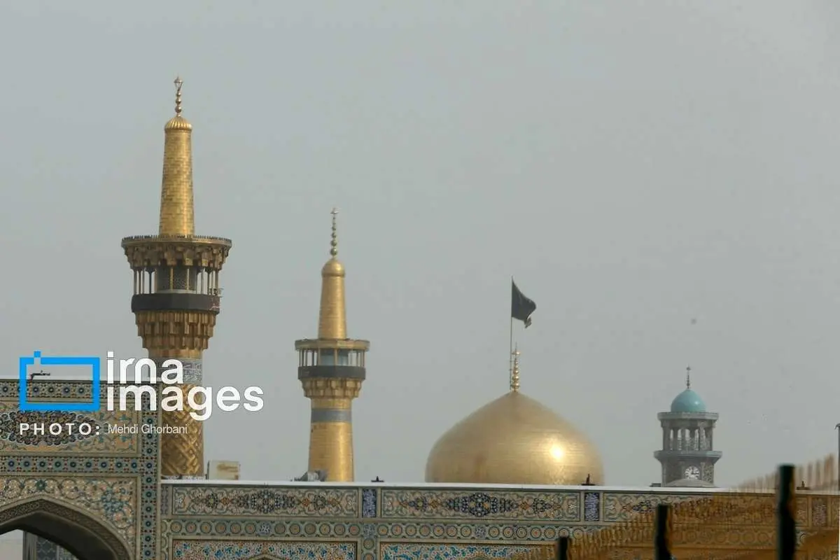 (تصاویر) گرد و غبار در آسمان مشهد