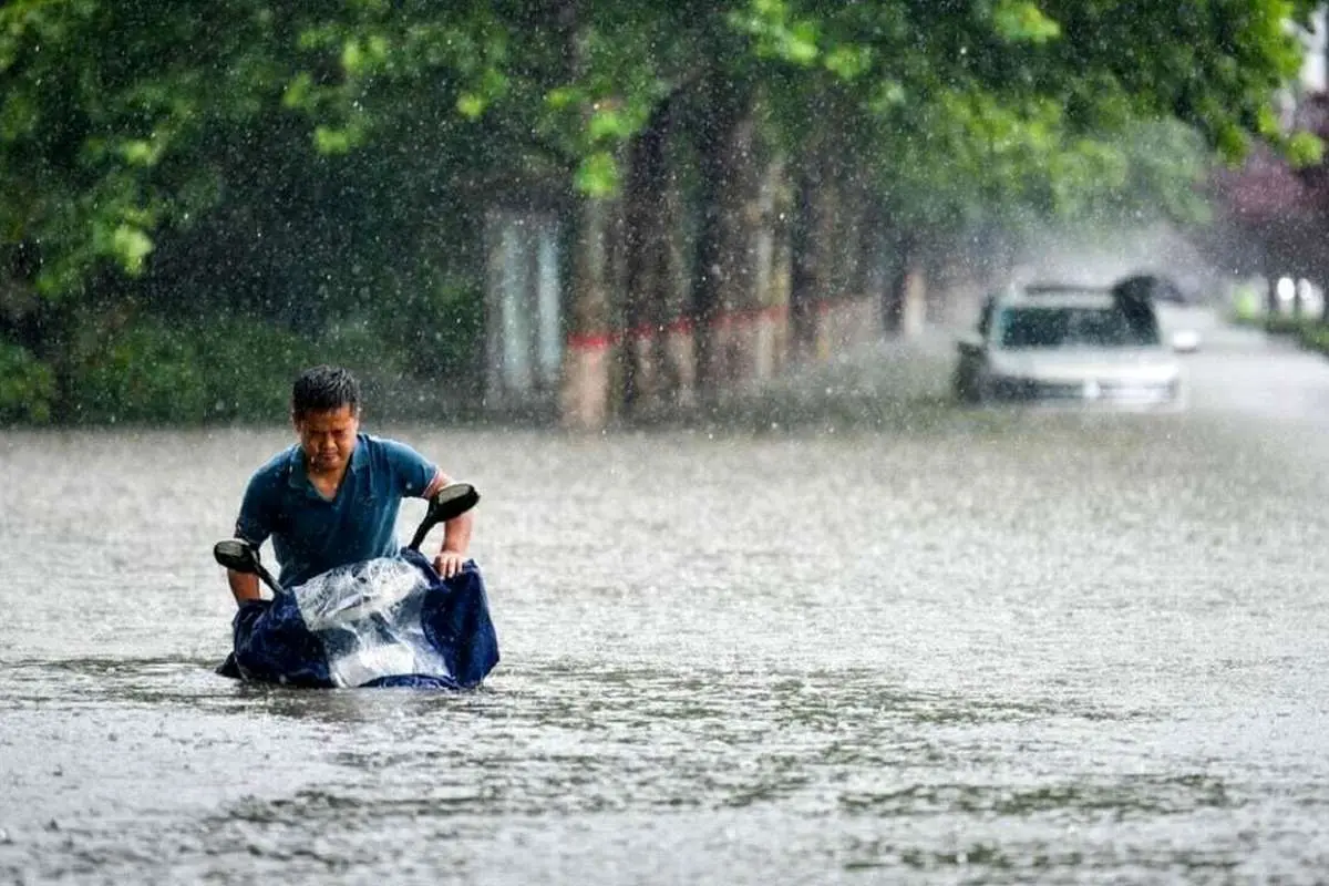 سیل در چین؛ ۵۰ کشته و ۱۵ مفقودی