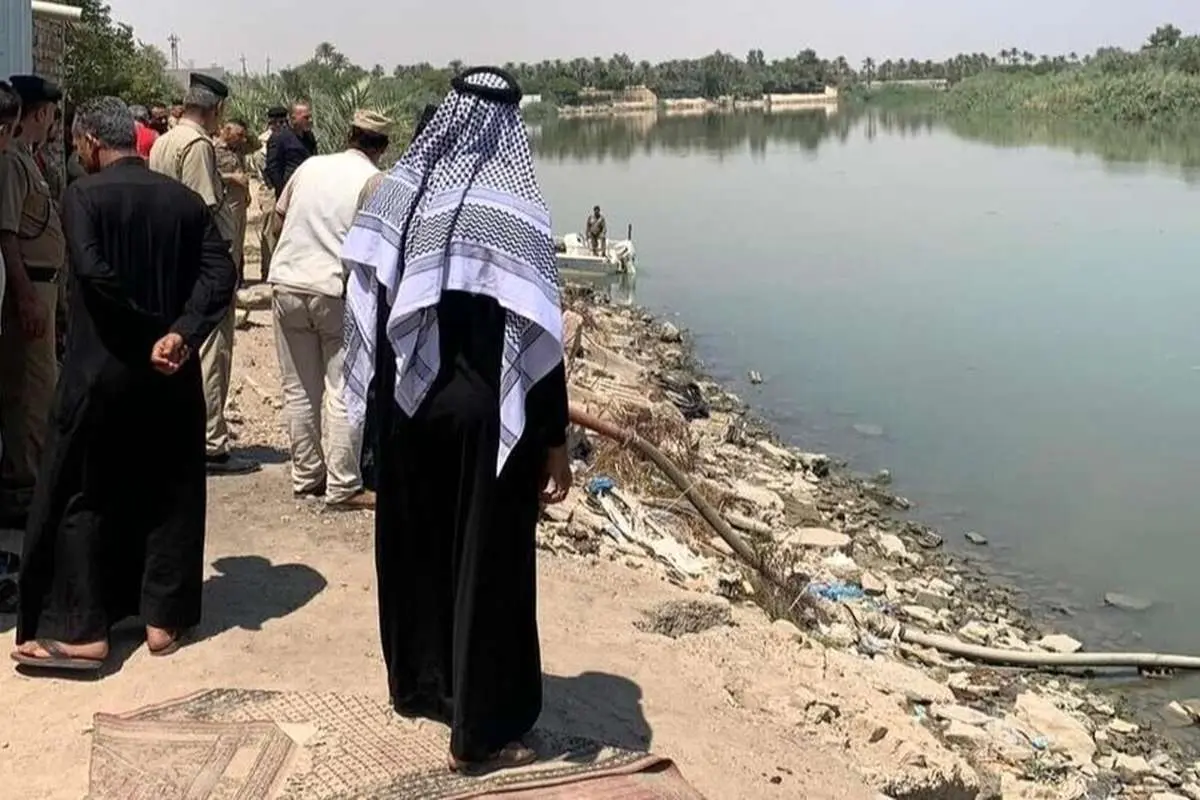 (عکس) غرق شدن یک زائر ایرانی در رودخانه کوفه