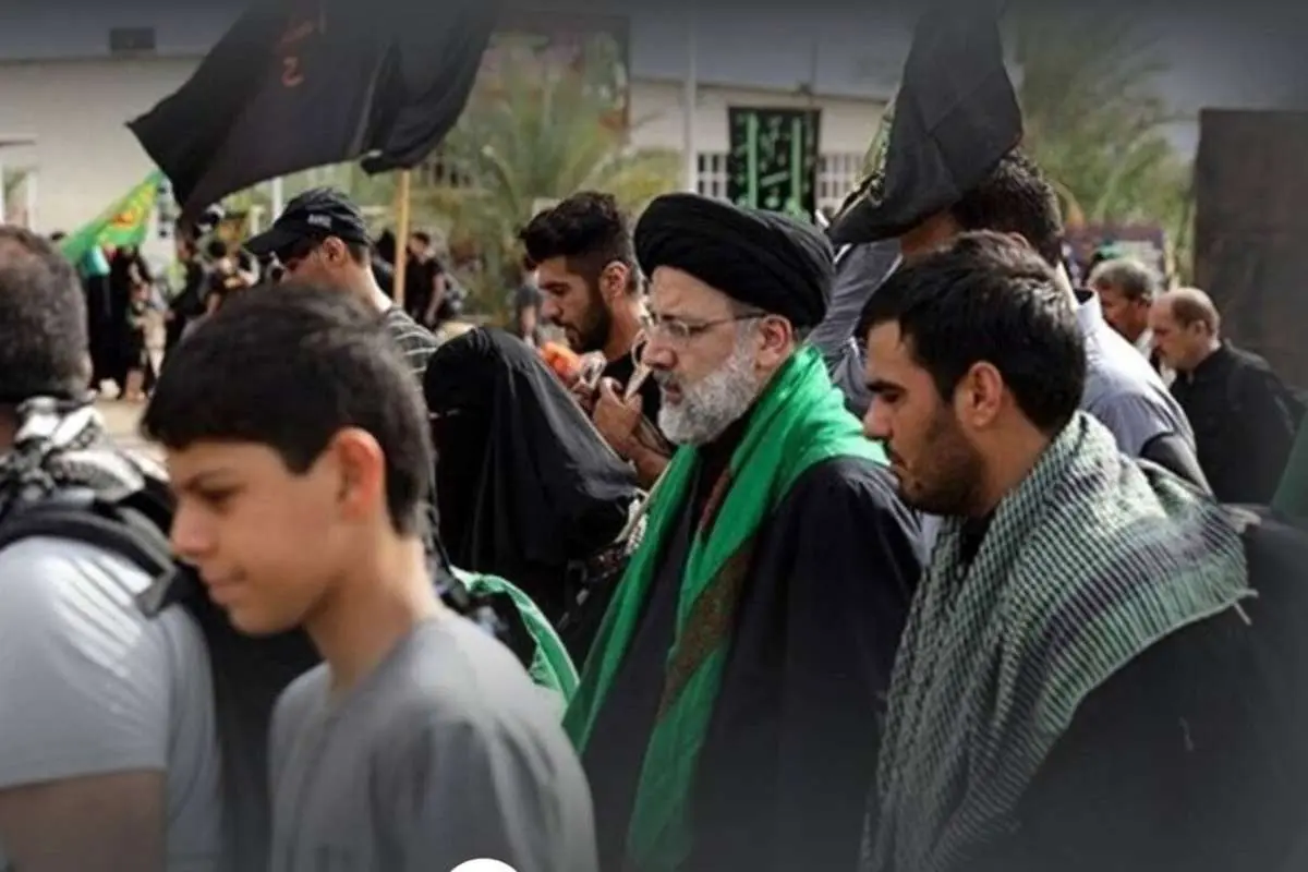 (ویدئو) آخرین حضور شهید رئیسی در پیاده‌روی اربعین