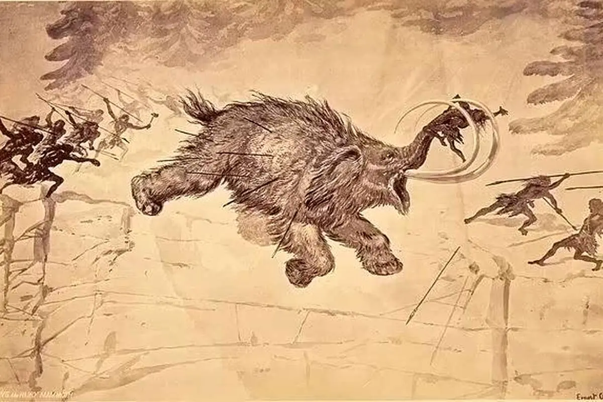 روش شگفت انگیز انسان‌های اولیه برای شکار ماموت‌ها