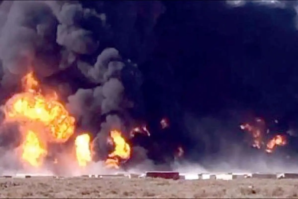 (ویدئو) آتش سوزی مهیب در پارکینگ مرز پرویزخان