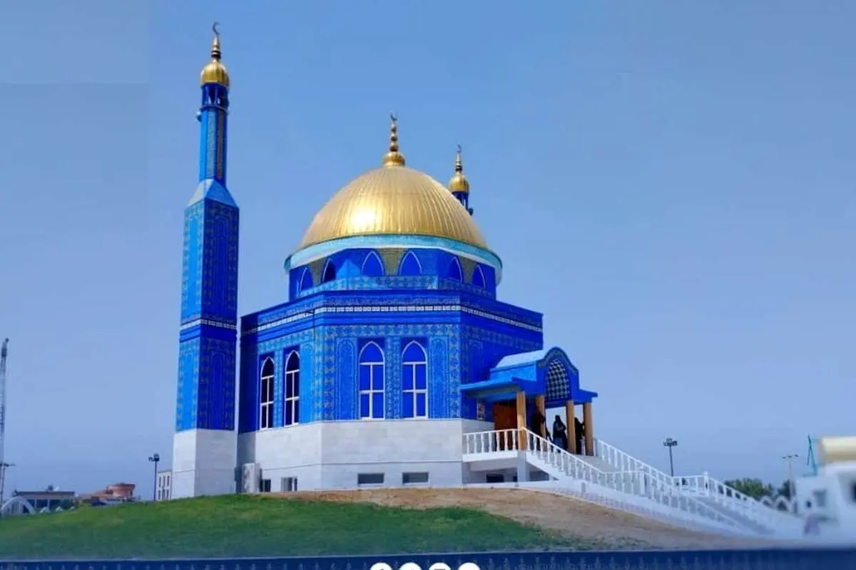 (ویدئو) افتتاح مسجدی شبیه مسجدالاقصی در بلخ افغانستان