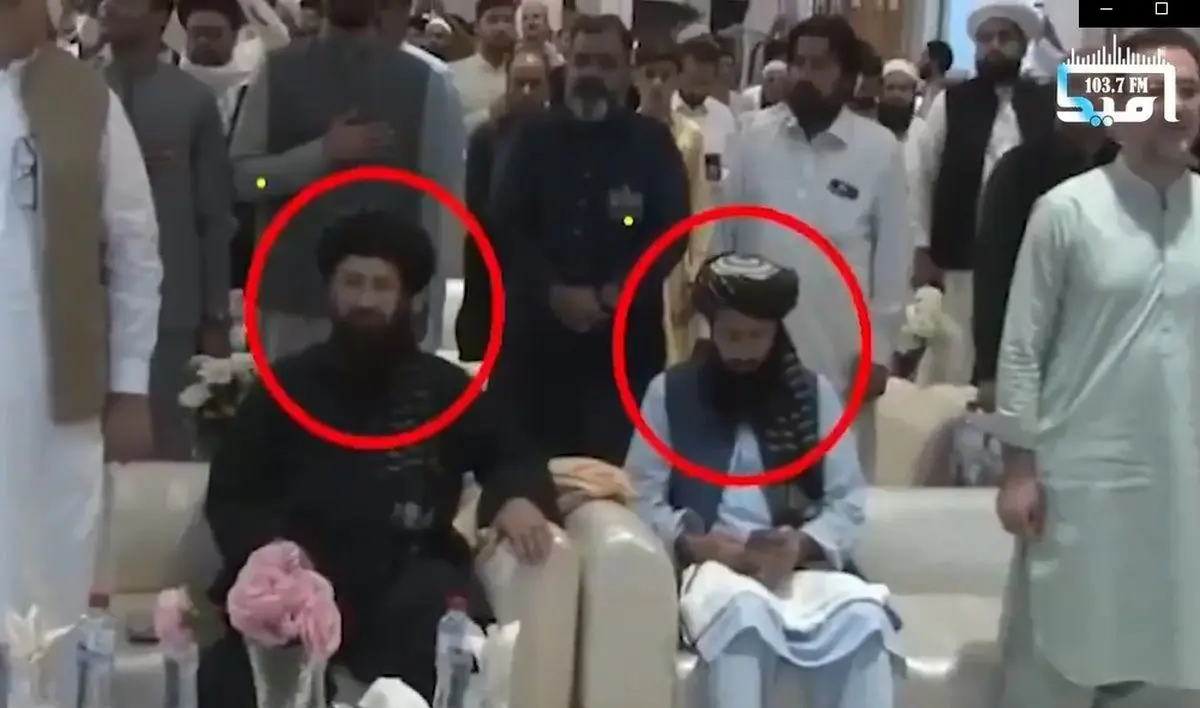 (ویدئو) بی‌احترامی دیپلمات طالبان هنگام پخش سرود ملی پاکستان