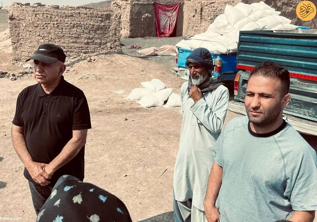 (عکس) پرویز پرستویی در کوره پزخانه